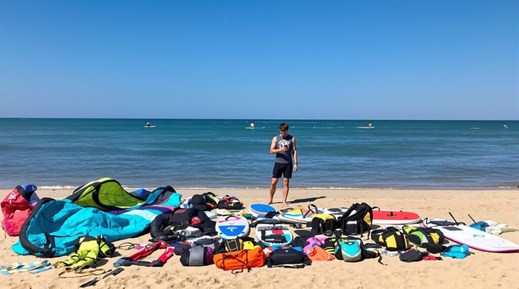 kitesurf debutant materiel
